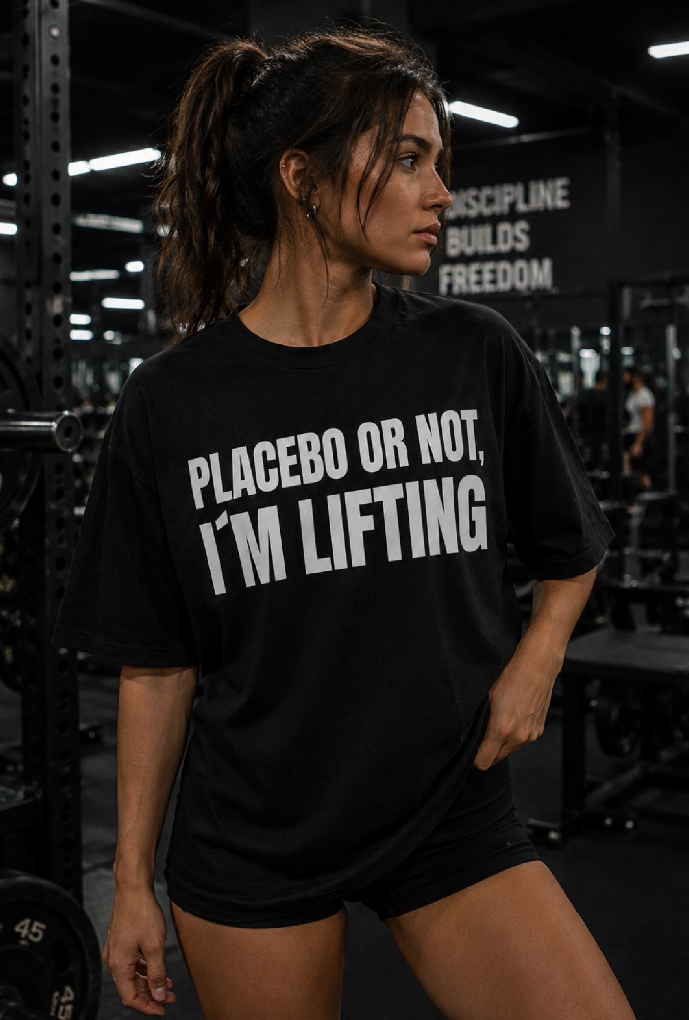 Placebo Or Not I'm Lifting Oversized Tee